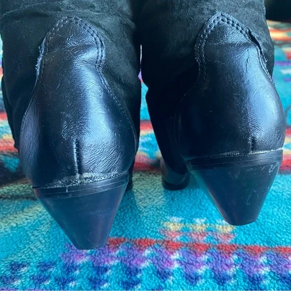 VTG Coasters Leather & Suede 80’s Western Boots with Fringe. Size 6.5. Eagle. - Picture 14 of 16